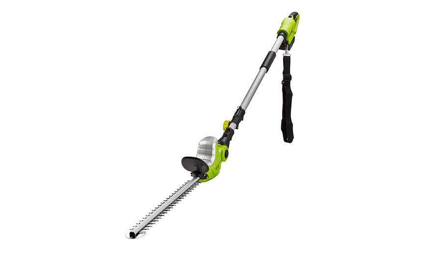 Image 2: Garden Gear 20V Telescopic Cordless Lithium-ion Hedge Trimmer