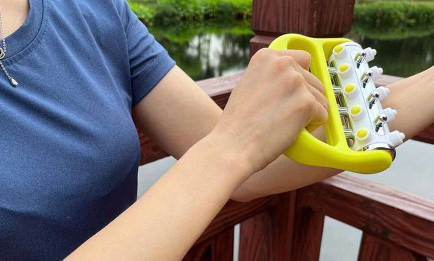 Image 13: Portable Handheld Body Roller Massaging Tool