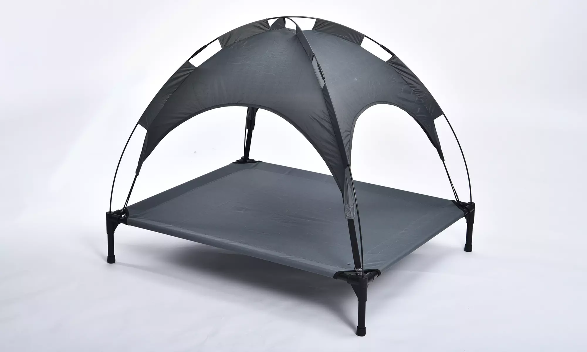 Lit surélevé "Sunny" avec toit pour protéger de la pluie et du soleil, pour chien - Primary Image