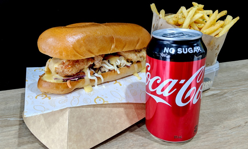 Image 1: Chicken Sandwich + Chips & Drink