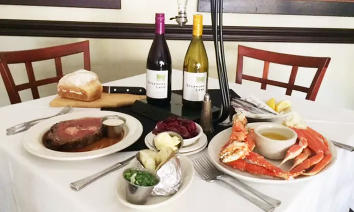 Prime Rib or Crab Leg Dinner for Two, Valid Sunday–Thursday at Callaro's Steak House (Up to 22% Off)  - Primary Image