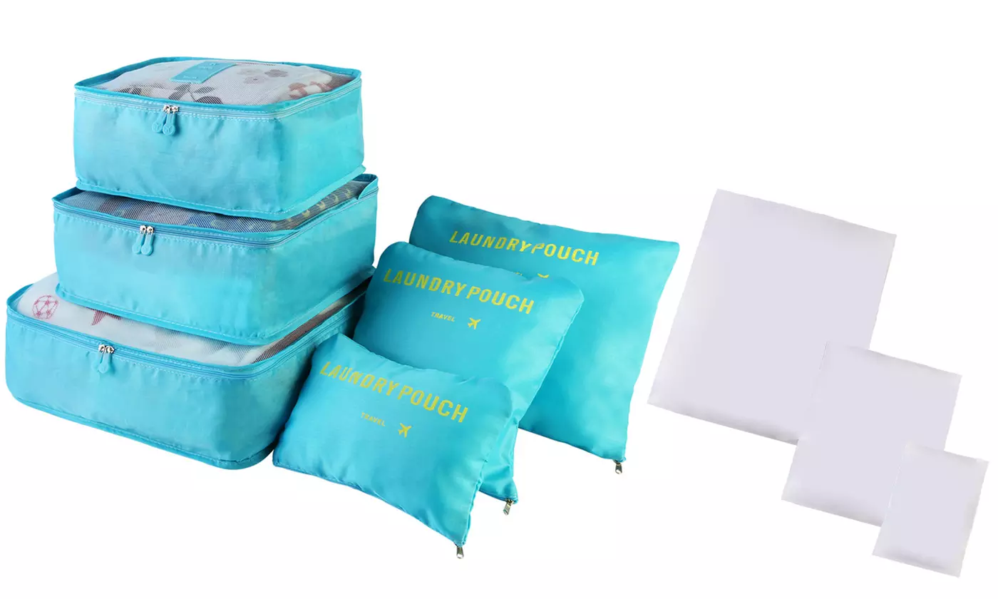 Multi-Functional Travel Organizer Packing Cube Storage Bag Set (9-Piece) - Primary Image