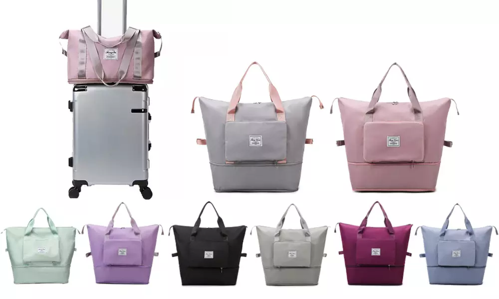 One or Two Waterproof Lightweight Foldable Duffle Handbags