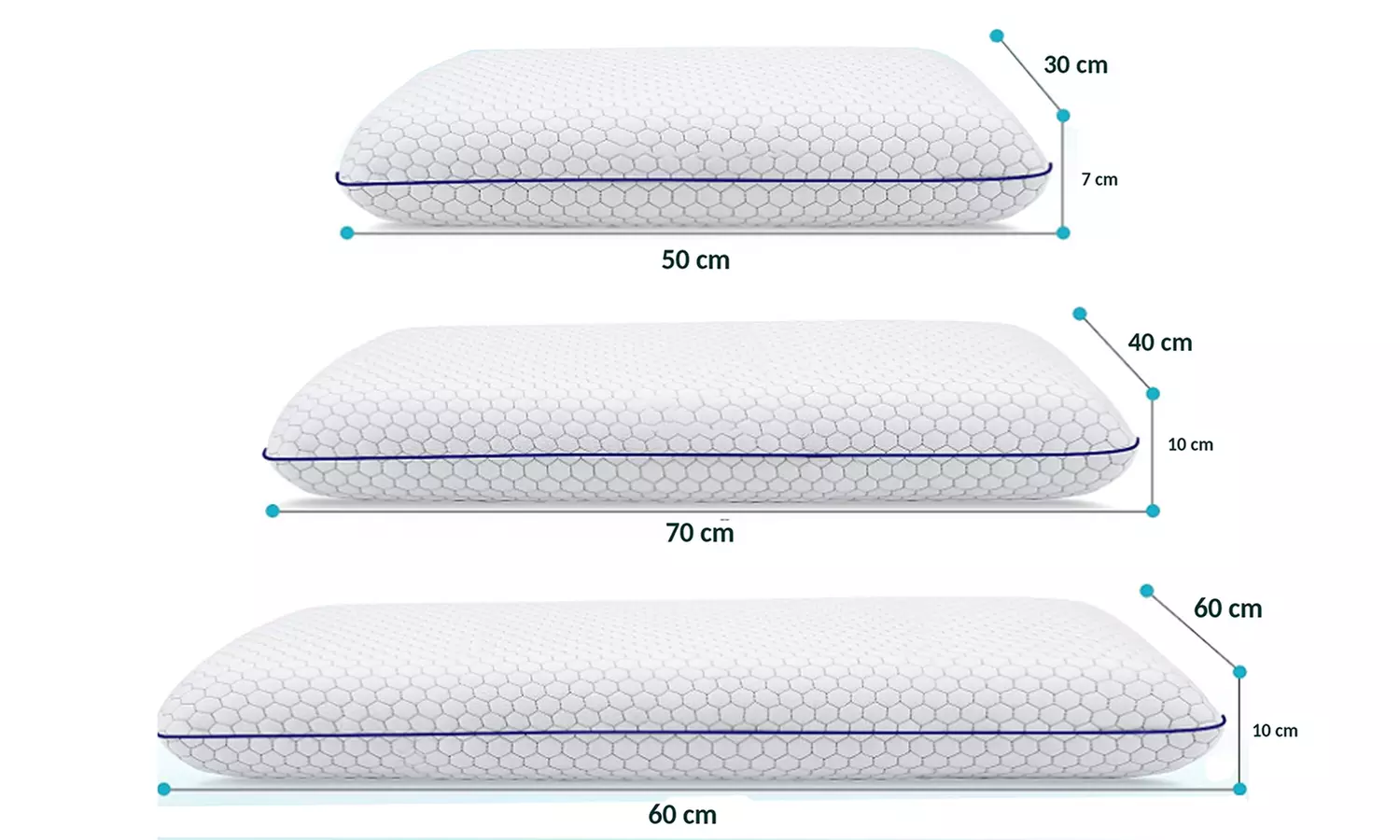 Cuscino a Struttura Alveolare e Memory Foam, Sampur