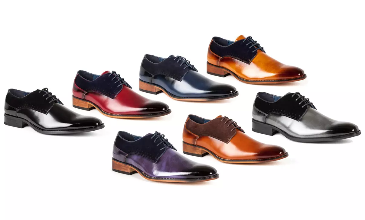 "Father's Day" Gino Vitale Men's 2-Tone Plain-Toe Dress Shoes - Primary Image