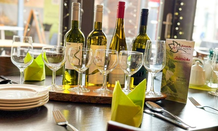 4er-Weinprobe mit sächsischen Weinen und deftigem Winzerbrett für 2 Personen - Restaurant Dittrichs