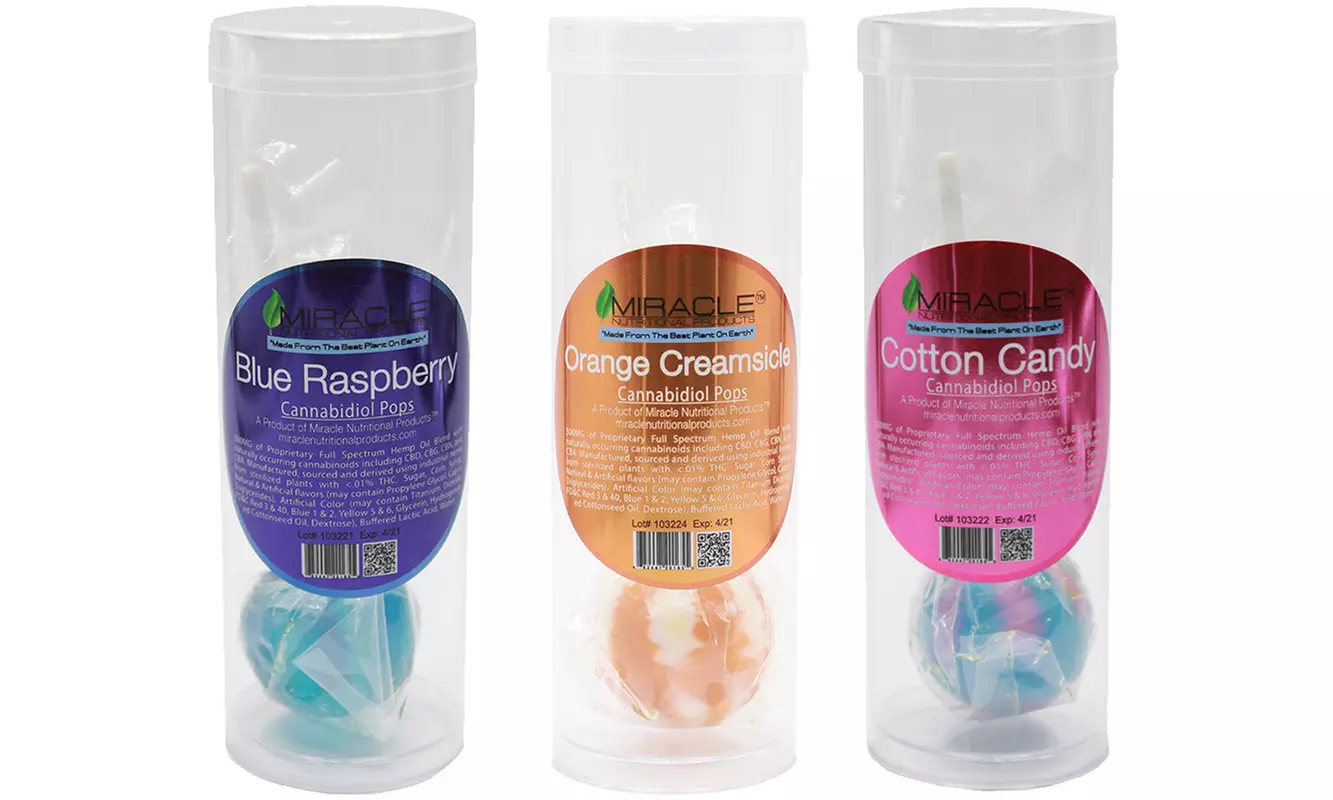 CBD Lollipops from Miracle Nutritional Products (2-Pack) - Primary Image