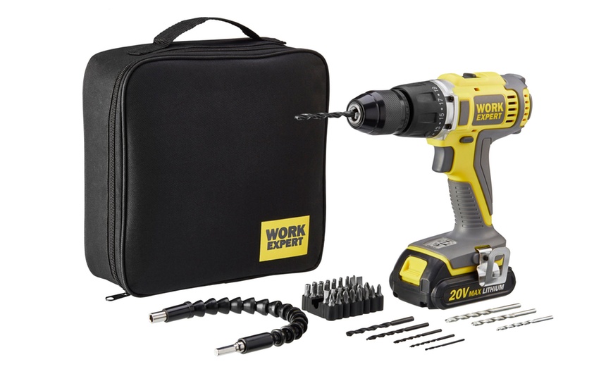 Image 3: Cordless 20V Drill Set