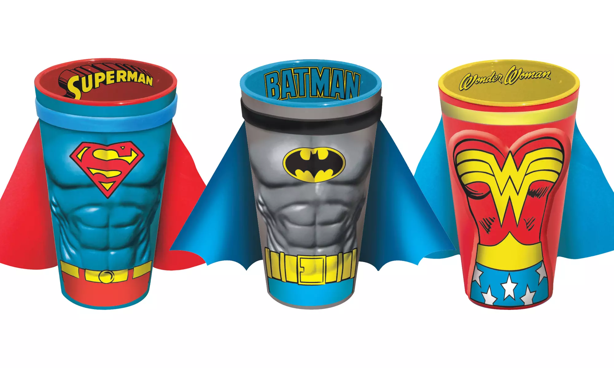 DC Comics Molded Caped Ceramic Pint Glasses - Primary Image