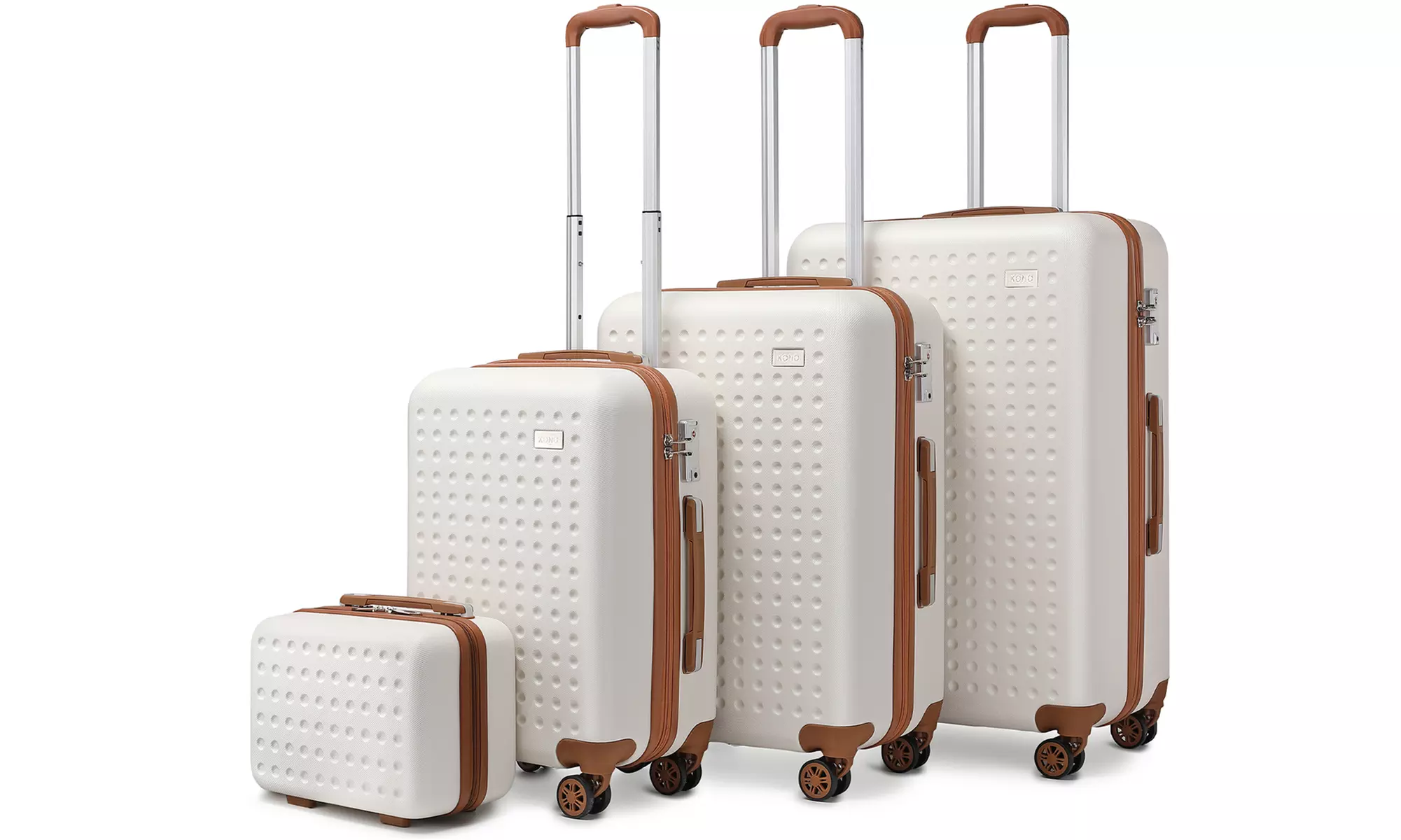 1 of 4 koffers met harde buitenkant