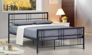 Bailey Metal Bed Frame with Optional Mattress