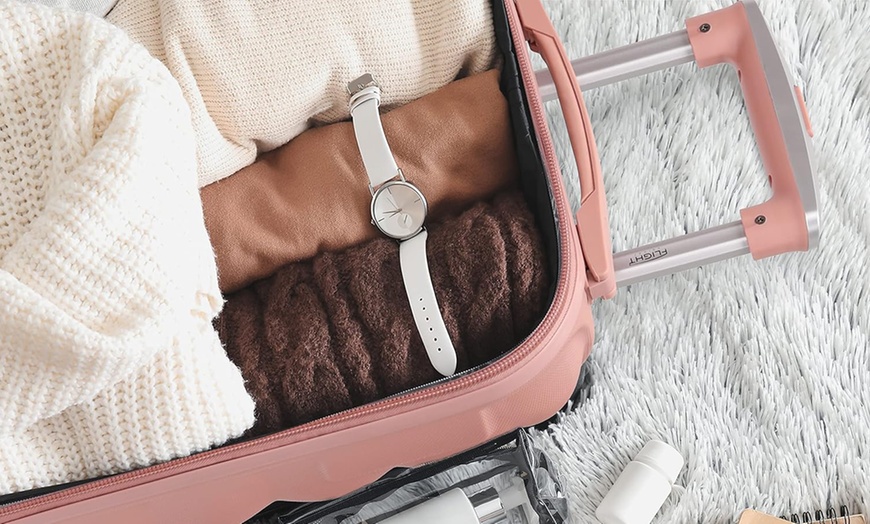 Image 4: Set of Three Hard Shell Suitcases