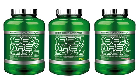 Integratori proteici Whey Isolate Scitec da 2000 g disponibili in vari gusti