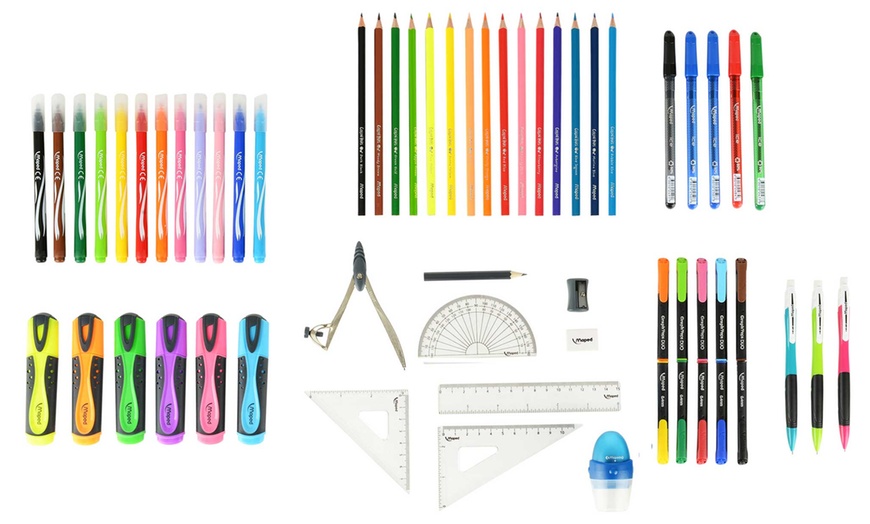 Image 1: 55-Piece Stationery Bundle 