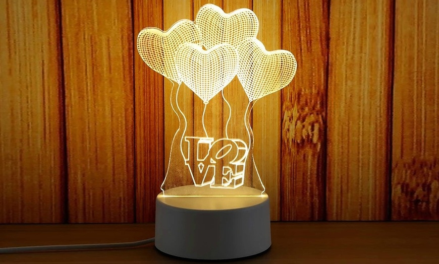 Image 5: LED 3D Night Light in Six Designs