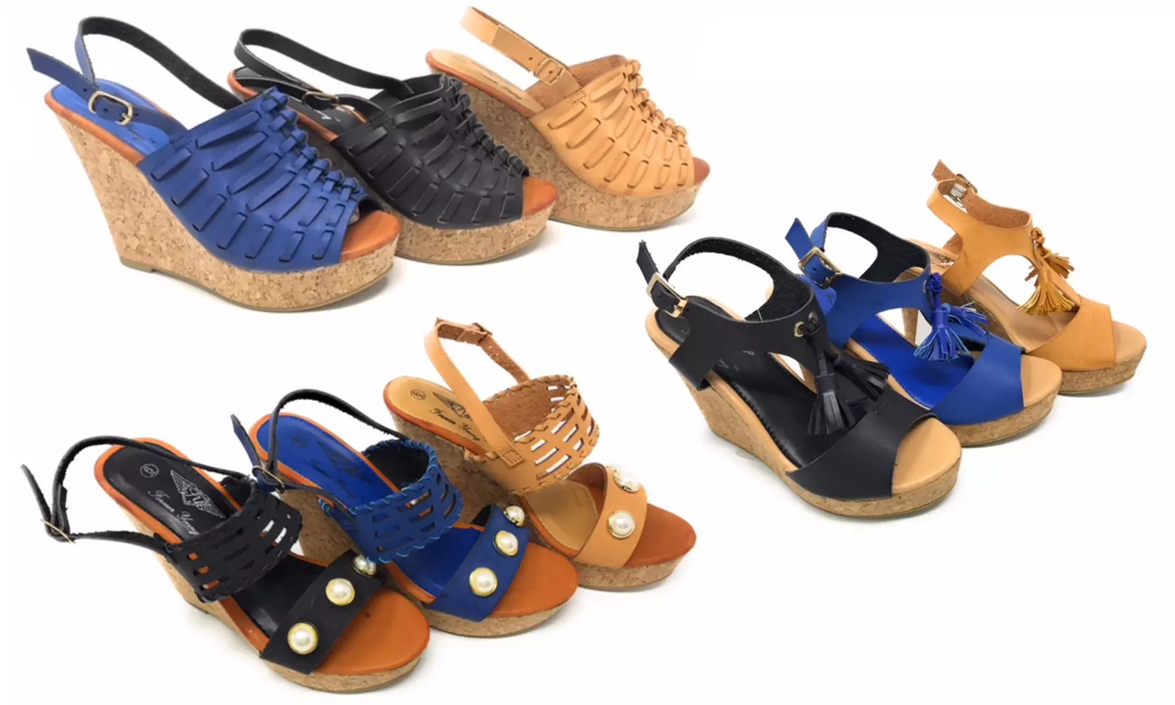 Women's Wedge Cork Sandals - Primary Image