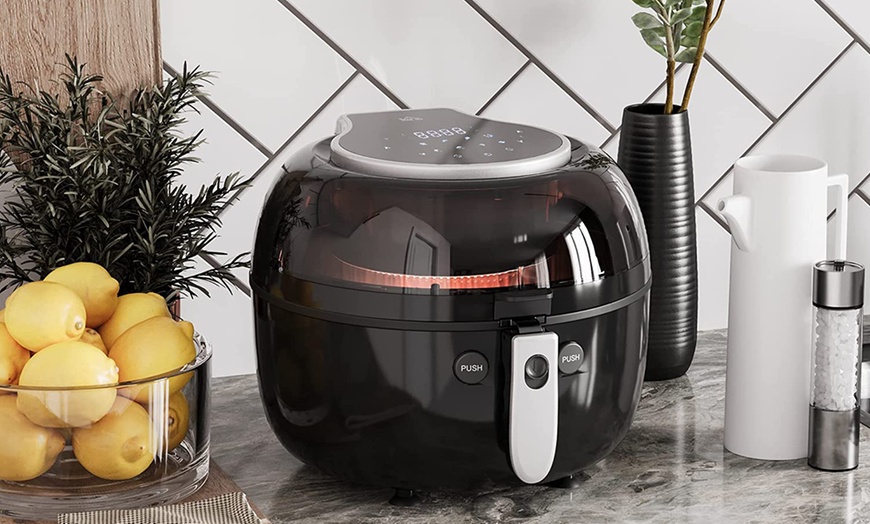 Image 3: HomCom Digital Air Fryer 7L
