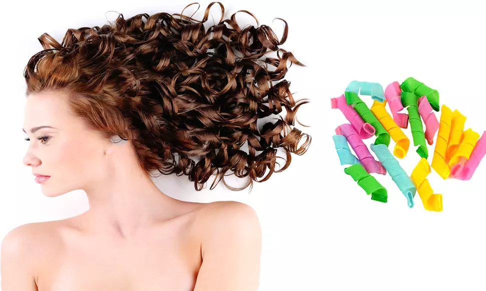 Buy 1 Get 1 Free: No-Heat Miracle Curlers Set (17 Pieces Each) - Primary Image