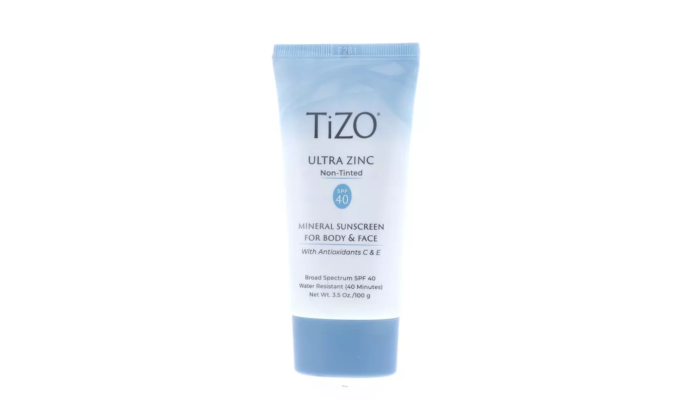TIZO Ultra Zinc Body & Face Sunscreen Non-Tinted SPF40, 3.5 oz - Second Medium