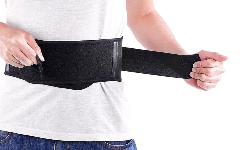 Image 3: Ceinture auto-chauffante pour soulagement des douleurs dorsales