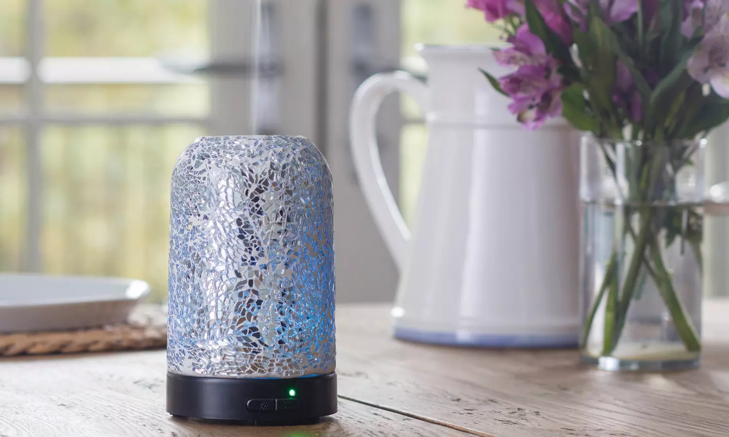 Ultrasonic Essential Oil Diffuser with Two Optional Fragrance Oils - Primary Image