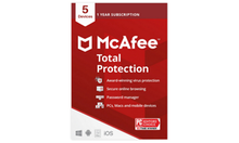 McAfee Total Protection for 1 Year - 5 Devices - McAfee Total Protection 1-Year for 1-10 Devices