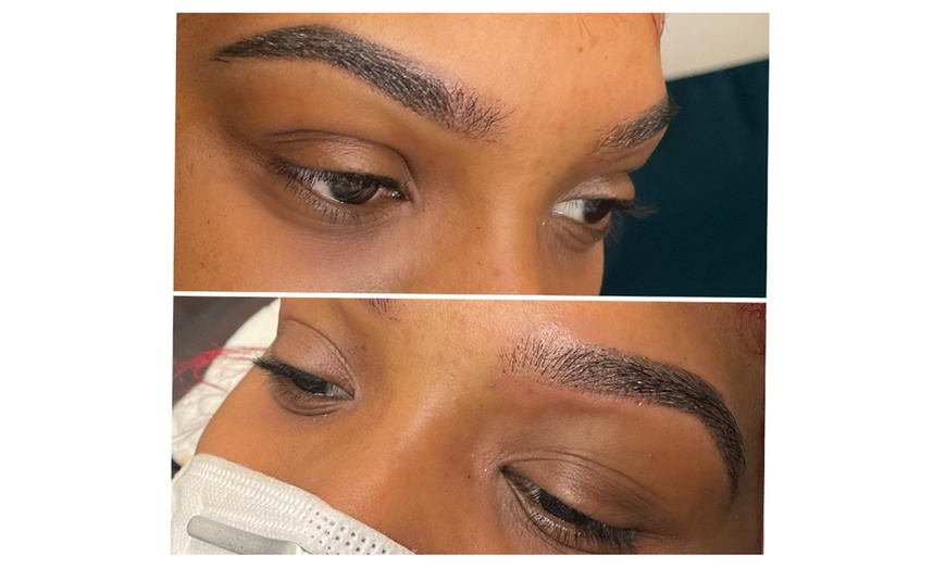 Image 3: Microshading Ombre Powder Brows and Threading