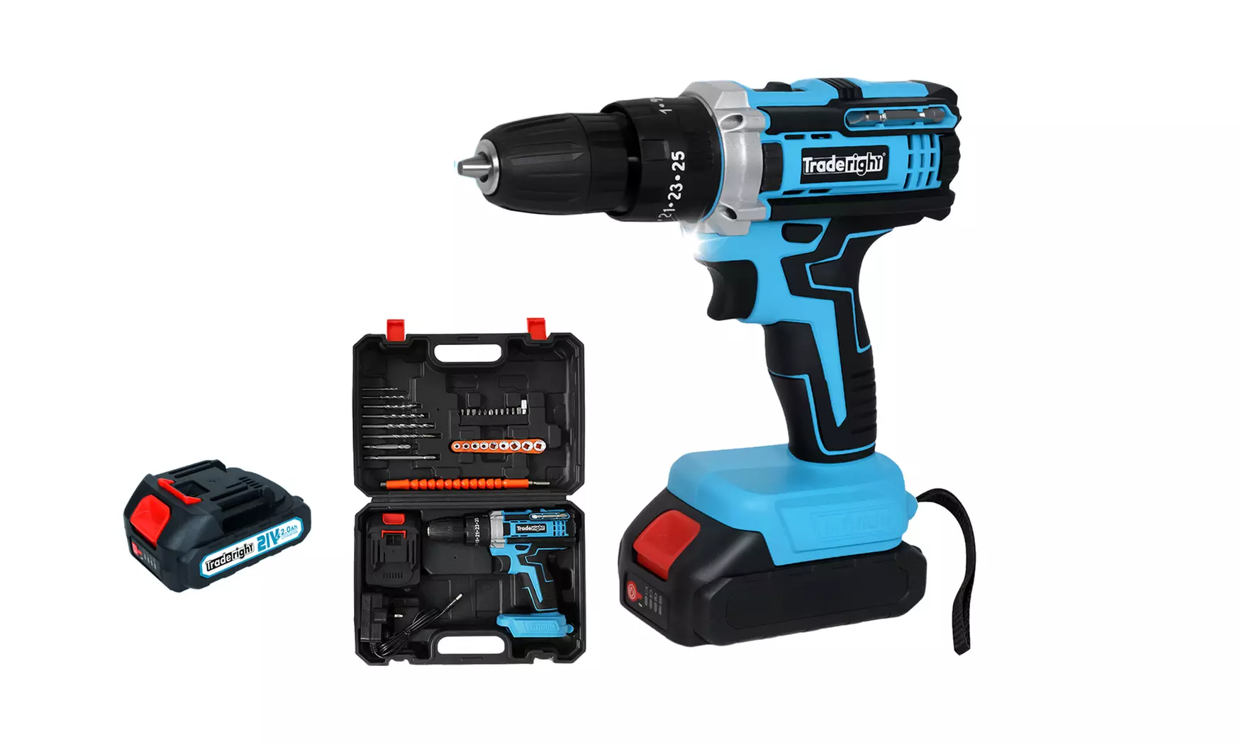 Traderight Cordless Power Drill and Electric Screwdriver Sets
