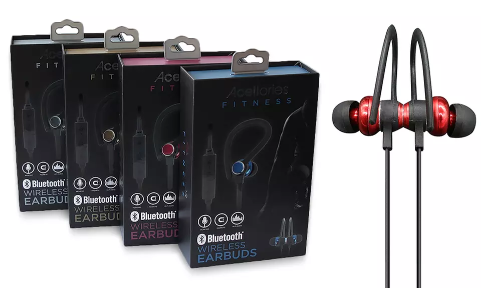 Acellories BTH300 Bluetooth Wireless Sports Earbuds with Inline Mic - Primary Image