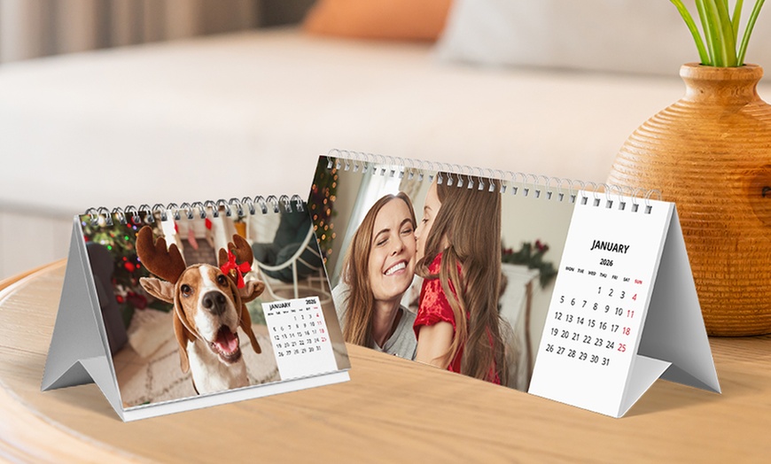 Image 1: Custom Photo Desk Calendars | Canvas On Sale