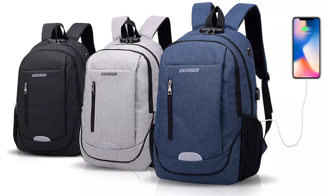 Mochila multifunción con puerto de carga USB - Primary Image