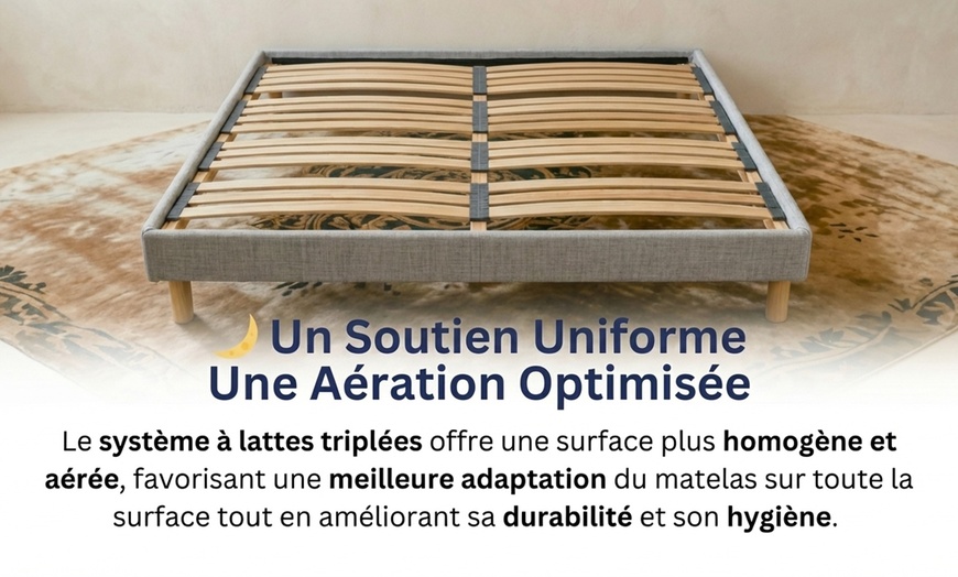 Image 5: Sommierà latte dynamique, fabriqué en Belgique, livraison incluse