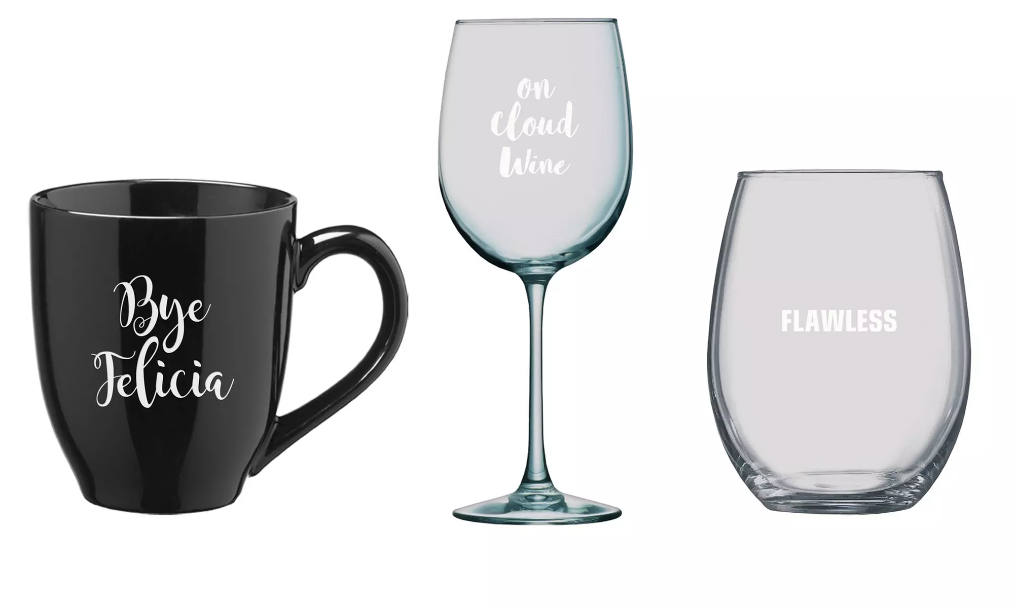 Laser-Engraved Drinkware with Sayings - Primary Image