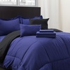 Image 7: Hotel New York Reversible Solid Comforter Set (8- or 10-Piece)