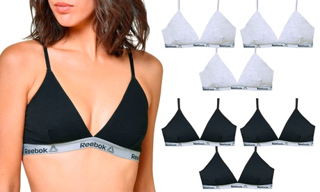 3 reggiseni sportivi Reebok, disponibili in 2 colori e varie taglie