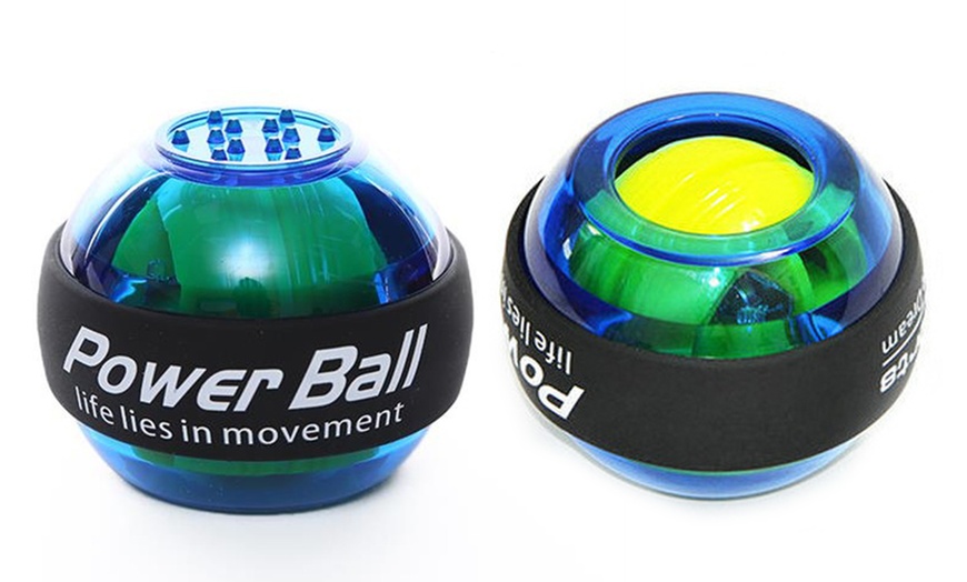 Image 4: Arm Exerciser LED Gyroscope Ball