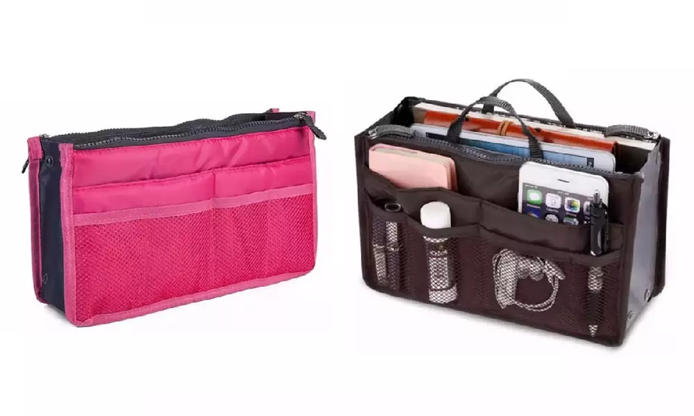 1 o 2 borse organizer da viaggio per cosmetici