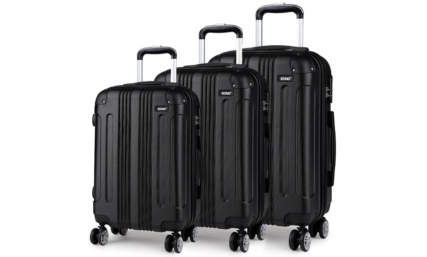 Image 2: Kono ABS Luggage Set