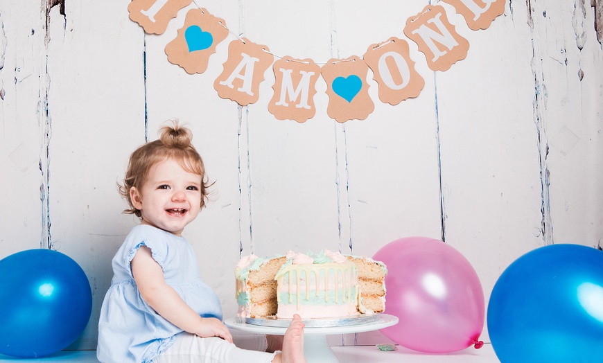 Image 1: Cake Smash Child Photoshoot