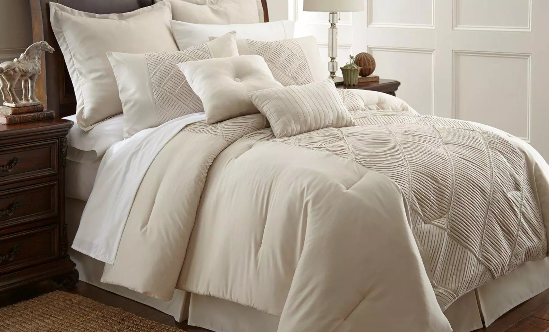 8-Piece Embellished Comforter Set; Queen or King Sizes from $69.99–$79.99 - Primary Image