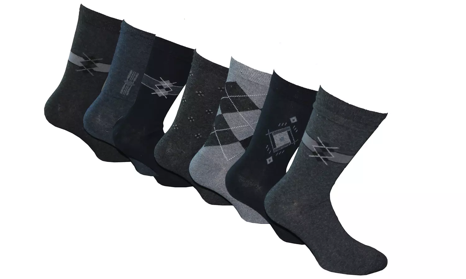 Pack de 7, 14 ou 21 paires de Chaussettes pour Homme assortis Taille unique - Primary Image