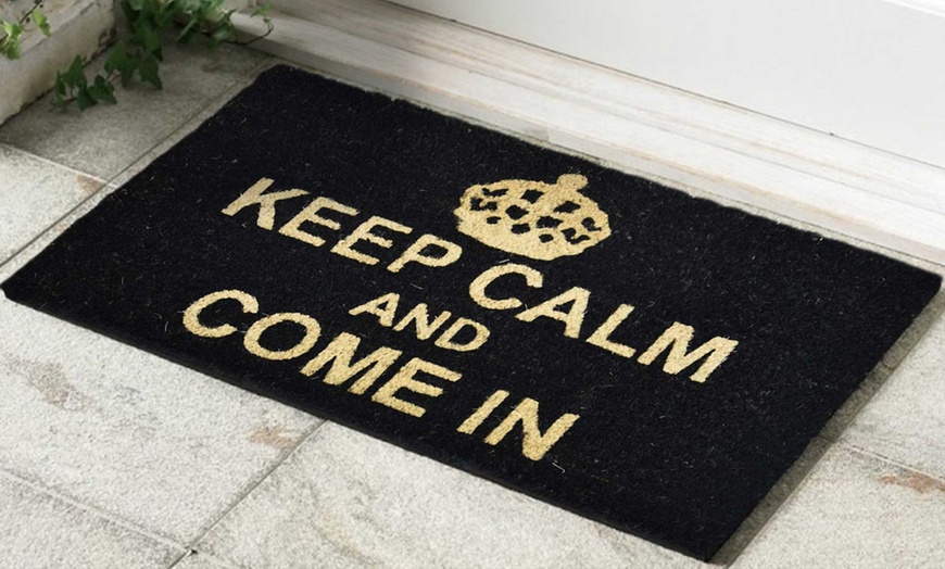 Image 13: Heavy-Duty Coir Doormat