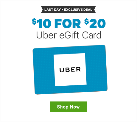 $10 for $20 Uber eGift Card