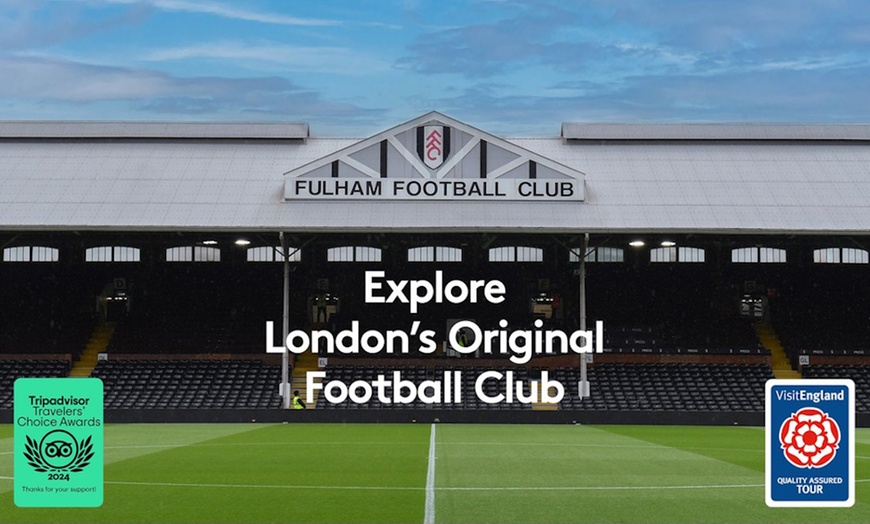 Image 1: Fulham FC's Craven Cottage Guided Tour – up to 51% off! Book now!