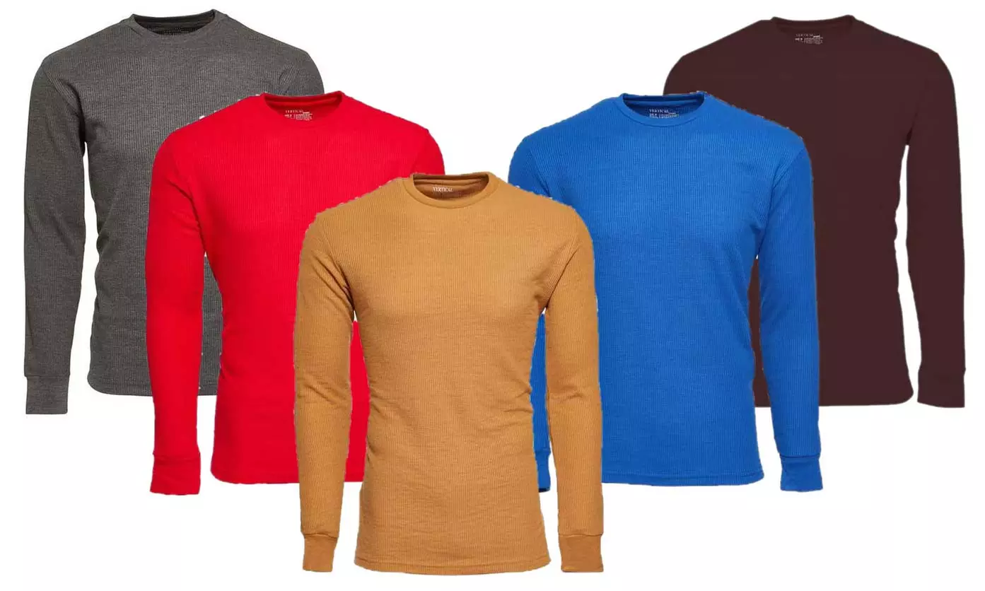 2-Pack Men's Waffle-Knit Thermal Shirts (S-5XL) - Primary Image