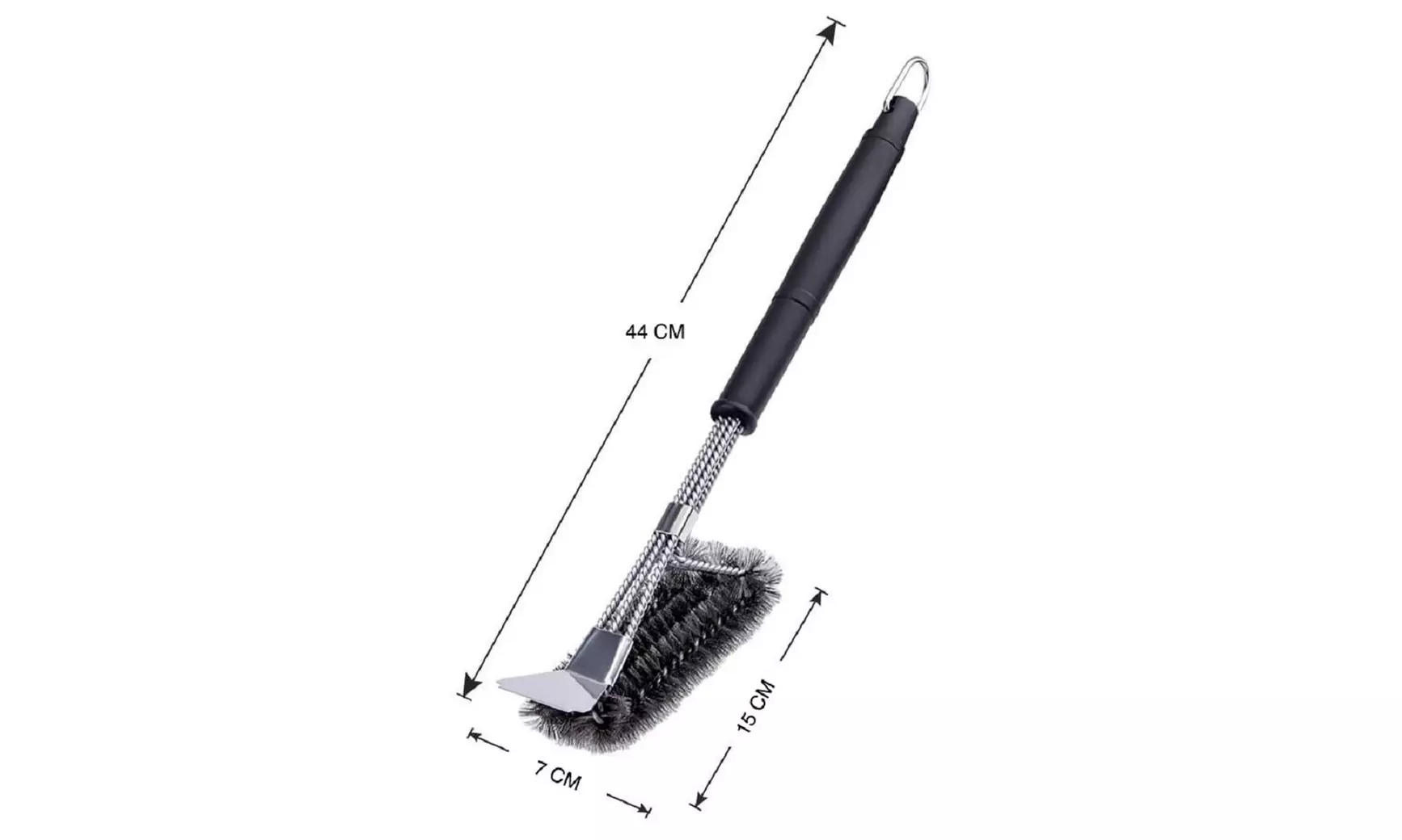 Brosse de nettoyage pour barbecue, en acier inoxydable haute résistance - Image 3