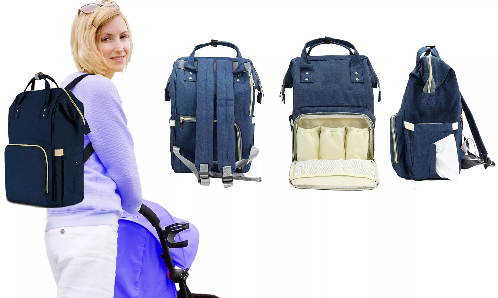 Diaper Bag Multi-Function Water Resistant Travel Backpack - Second Medium