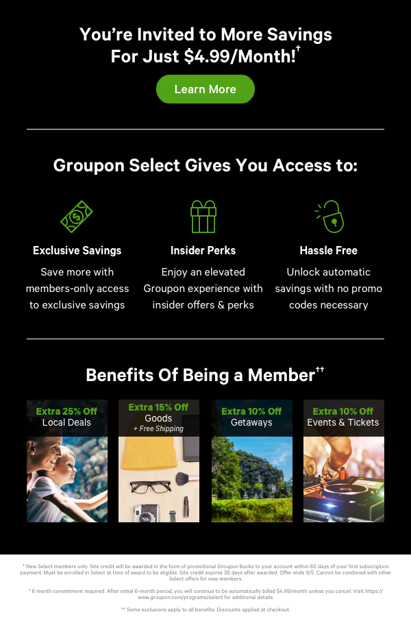Join Groupon Select