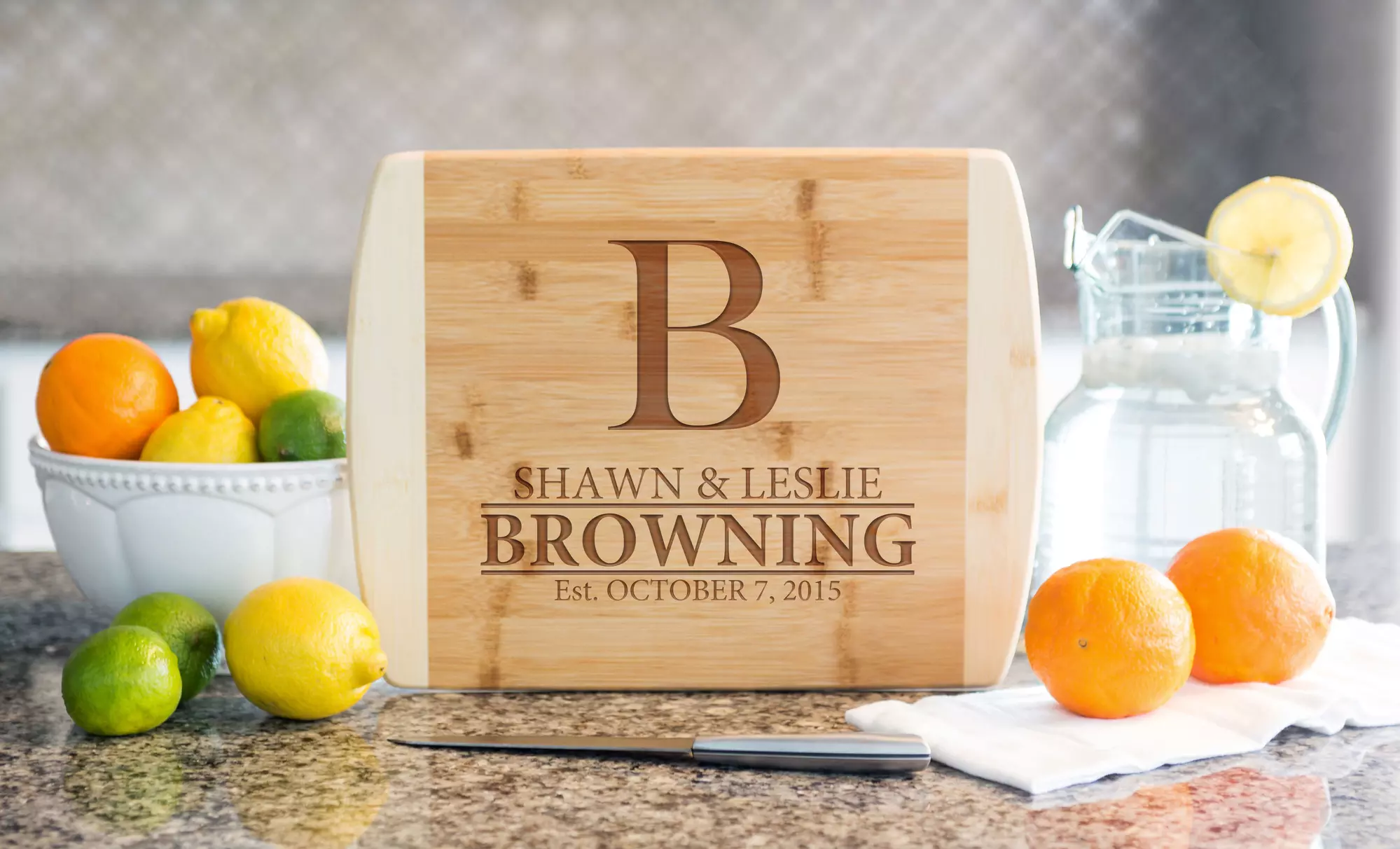 One, Two, or Three Two-Tone Bamboo Cutting Boards from Qualtry (Up to 77% Off) - Primary Image