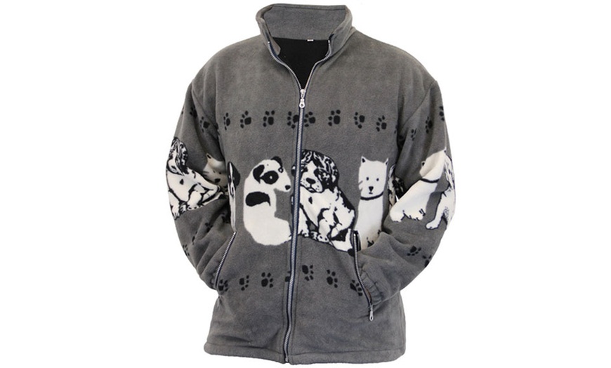 Image 8: Animal Fleece Printed Jacket